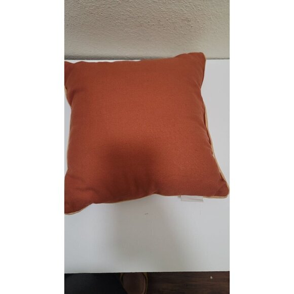 Decorative Bella Lux Geometric Throw Pillow 12"x12" Embroidered Design Cotton & - Picture 3 of 7